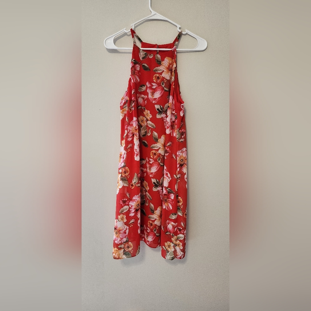 Red Flower Dress